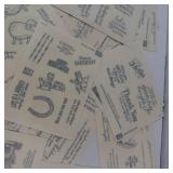 Greeting Sticker Sheets - Assorted Birthday, Thank You & Congrats Messages Greeting Sticker Sheets - Assorted Birthday, Thank You & Congrats Messages