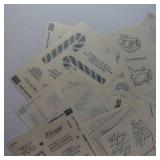 Greeting Sticker Sheets - Assorted Birthday, Thank You & Congrats Messages Greeting Sticker Sheets - Assorted Birthday, Thank You & Congrats Messages