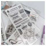 Clear Stamp Assortment - Mixed Brands (Art Impressions, Trinity, Honey Bee) Clear Stamp Assortment - Mixed Brands (Art Impressions, Trinity, Honey Bee)