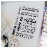 Scrapbooking Supplies: Stickers, Doilies, Alphabet Letters & Gems Scrapbooking Supplies: Stickers, Doilies, Alphabet Letters & Gems