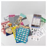 Scrapbooking Supplies: Stickers, Doilies, Alphabet Letters & Gems Scrapbooking Supplies: Stickers, Doilies, Alphabet Letters & Gems