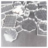Clear Acrylic Stamping Blocks - Assorted Shapes for Scrapbooking & Card Making Clear Acrylic Stamping Blocks - Assorted Shapes for Scrapbooking & Card Making