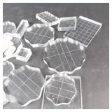 Clear Acrylic Stamping Blocks - Assorted Shapes for Scrapbooking & Card Making Clear Acrylic Stamping Blocks - Assorted Shapes for Scrapbooking & Card Making