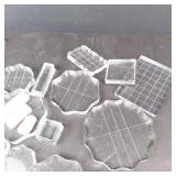 Clear Acrylic Stamping Blocks - Assorted Shapes for Scrapbooking & Card Making Clear Acrylic Stamping Blocks - Assorted Shapes for Scrapbooking & Card Making