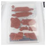 Stampin' Up! Cling Stamp Sets (Lot of 6) - Wrapped in Christmas; For Unto Us; Friendly Hello Stampin' Up! Cling Stamp Sets (Lot of 6) - Wrapped in Christmas; For Unto Us; Friendly Hello