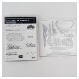 Stampin' Up! Assorted Stamp Sets - Forever Blossoms, On the Horizon, Coffee with Friends, Calming Camellia, Gumball Greetings, Forever Friendship (Lot of 9) Stampin' Up! Assorted Stamp Sets - Forever Blossoms, On the Horizon, Coffee with Friends, Calming Camellia, Gumball Greetings, Forever Friendship (Lot of 9)