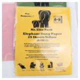 Mr. Ellie Pooh Elephant Dung Paper 25 Sheets 8.5x11 - 5 Colors (Lot of 5) Mr. Ellie Pooh Elephant Dung Paper 25 Sheets 8.5x11 - 5 Colors (Lot of 5)