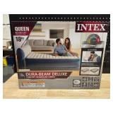 Intex Queen Deluxe Airbed with Headboard and Internal Pump