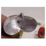 Lot of Vintage Mostly Wooden Fishing Lures & 2 Reels