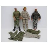 LARGE Lot of 12" GI JOE Action Figures & Accessories