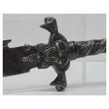 Very Cool Gothic Style "Lightning Bolt" Bladed Dagger or Short Sword - 23.5" Length