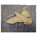 Very Cool Relief Carved Walnut Woodcarving by Marv Meyer
