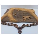 Very Cool Relief Carved Walnut Woodcarving by Marv Meyer