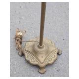 Antique Art Nouveau Floor/Bridge Lamp w/Seahorse Design
