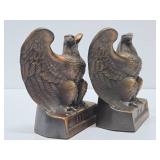 Vintage Brass Patriotic Eagle Bookend Set