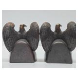 Vintage Brass Patriotic Eagle Bookend Set