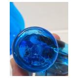 Vintage FM KONSTGLAS Blue Birds & Squirrel - Sweden