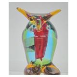 Awesome Vintage Murano Art Glass Owl