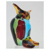Awesome Vintage Murano Art Glass Owl