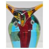 Awesome Vintage Murano Art Glass Owl
