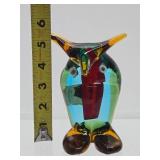 Awesome Vintage Murano Art Glass Owl