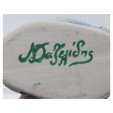 Very Cool Signed Vintage Nikos Dazelidis Ceramic Face Sculpture Vase