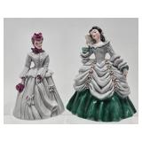 2 Very Nice Mid Century Florence Ceramics Lady Figurines