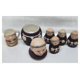 Collection of Vintage Goebel etc Ceramic Friar Items