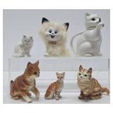 Collection of Assorted Vintage Ceramic Cat Figurines