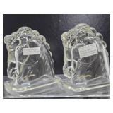 Nice Group of Vintage Mid Century Crystal/Glass Horsehead & Horses