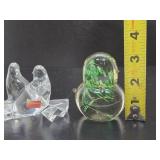 Vintage Crystal & Glass Birds - Including Baccarat