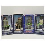 Lot of 4 12" Soldiers of the World Action Figures in Boxes