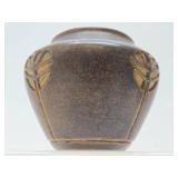 Very Nice Signed Vintage Art Pottery Vase w/Flower