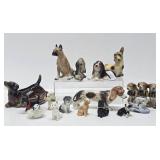 Collection of Vintage Ceramic Dog Figurines