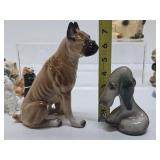 Collection of Vintage Ceramic Dog Figurines