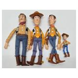 Lot of 4 WOODY Dolls/Toys from Toy Story