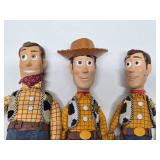 Lot of 4 WOODY Dolls/Toys from Toy Story