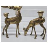 Nice Group of Vintage Solid Brass Animals