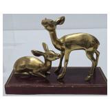 Nice Group of Vintage Solid Brass Animals