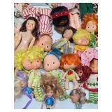 Large Collection of Assorted Vintage Dolls - Including many Strawberry Shortcake Dolls