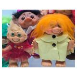 Large Collection of Vintage Troll Dolls
