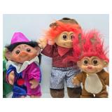Large Collection of Vintage Troll Dolls