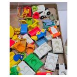 HUGE Lot of Vintage Fisher Price Little People Accessories Buildings Cars Playground etc