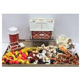 HUGE Lot of Vintage Fisher Price Little People Accessories - Farm Animals Fences Tractors etc