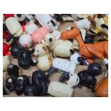 HUGE Lot of Vintage Fisher Price Little People Accessories - Farm Animals Fences Tractors etc