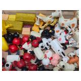 HUGE Lot of Vintage Fisher Price Little People Accessories - Farm Animals Fences Tractors etc