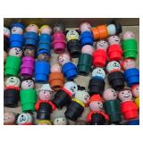 HUGE Lot of Vintage Fisher Price Little People Figures