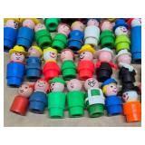 HUGE Lot of Vintage Fisher Price Little People Figures