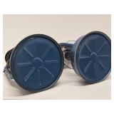 2 Vintage DIETZ Air Pilot Blue Lanterns