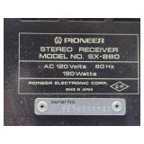 Working Vintage PIONEER Model SX-880 Stereo Receiver